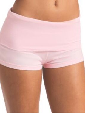 Saski Collection Light Pink Fold-Over Boyshorts